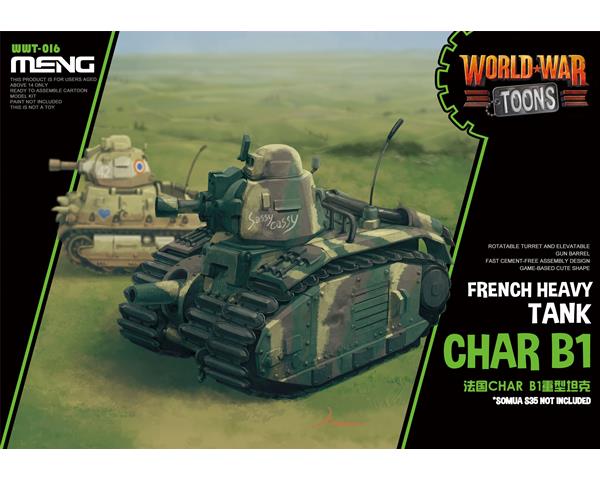 Meng World War Toons - Char lourd français Char B1