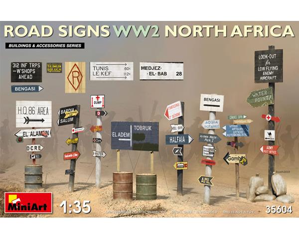 1:35 Panneaux routiers MiniArt WW2 Afrique du Nord