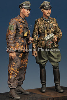 Alpine 1/35 Kurt Meyer &amp; Officier (2 figurines)