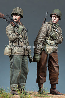 Alpine 1/35 WW2 Ensemble d'infanterie américaine (2 figurines)