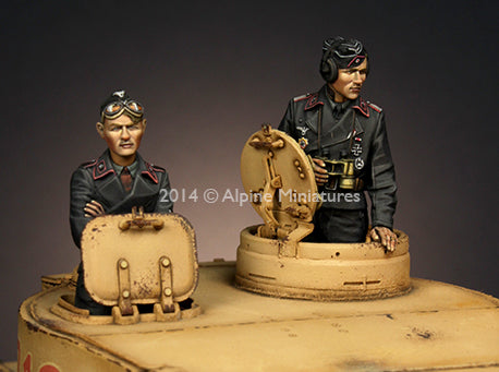 Ensemble Alpine 1/35 Panzer Commander (2 figurines)