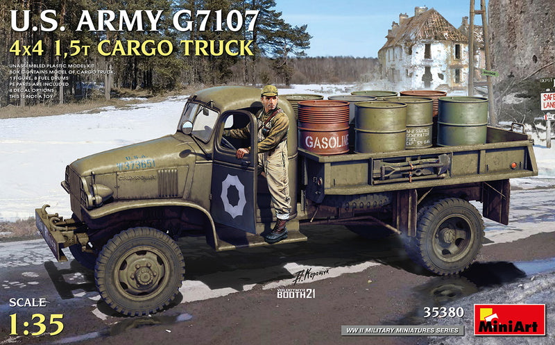 35380 CAMION CARGO DE L'ARMÉE AMÉRICAINE G7107 4X4 1,5t