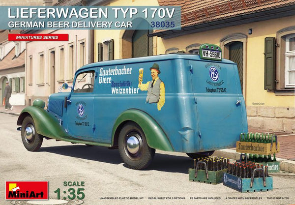 Voiture de livraison de bière allemande Miniart Lieferwagen Typ 170V