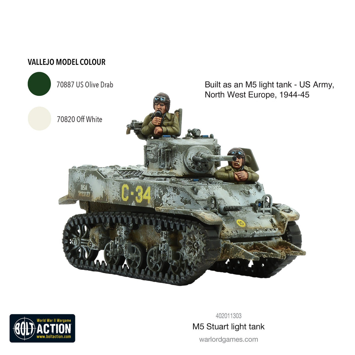 Bolt Action M5 Stuart Light Tank