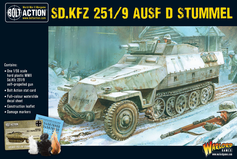Semi-chenillé Sd.Kfz 251/9 Ausf D (Stummel)