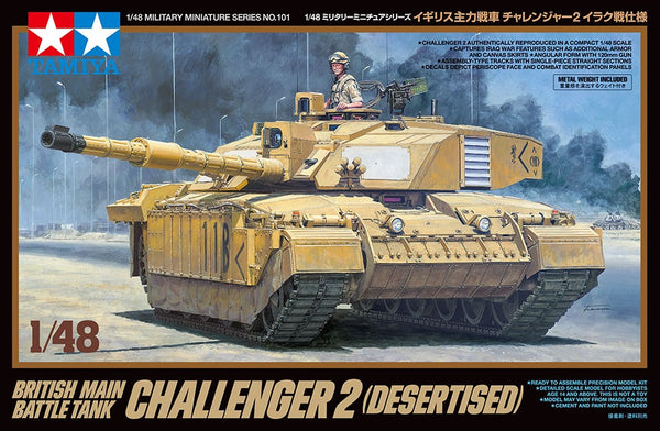 TAMIYA 1/48 British Main Battle Tank Challenger 2 (Desertised)