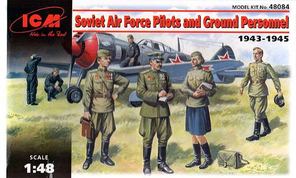 ICM 1/48 Soviet Air Forced Pilots and Ground Personnel (1943-1945)