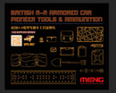 Meng British R-R Armored Car Pioneer Tools & Ammunition