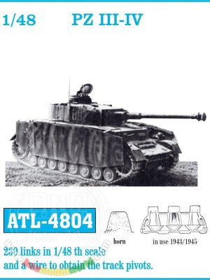 1:48 Friulmodel Track Link Set - Panzer III/IV 1943-45 (230 Links)