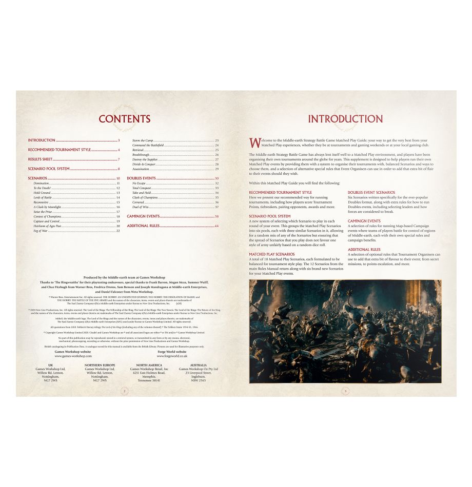 Middle-earth™ Strategy Battle Game Matched Play Guide