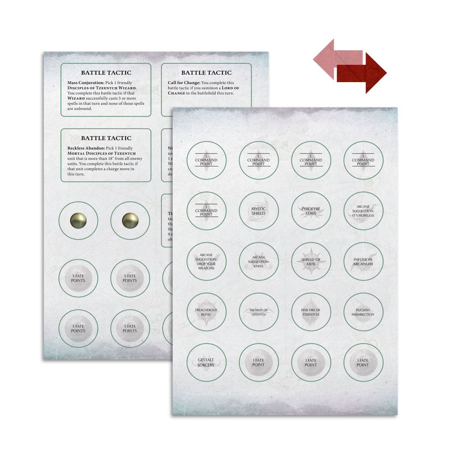 Warscroll Cards: Disciples of Tzeentch (ENG)