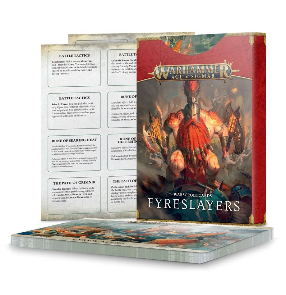 Warscroll Cards: Fyreslayers (ESP)