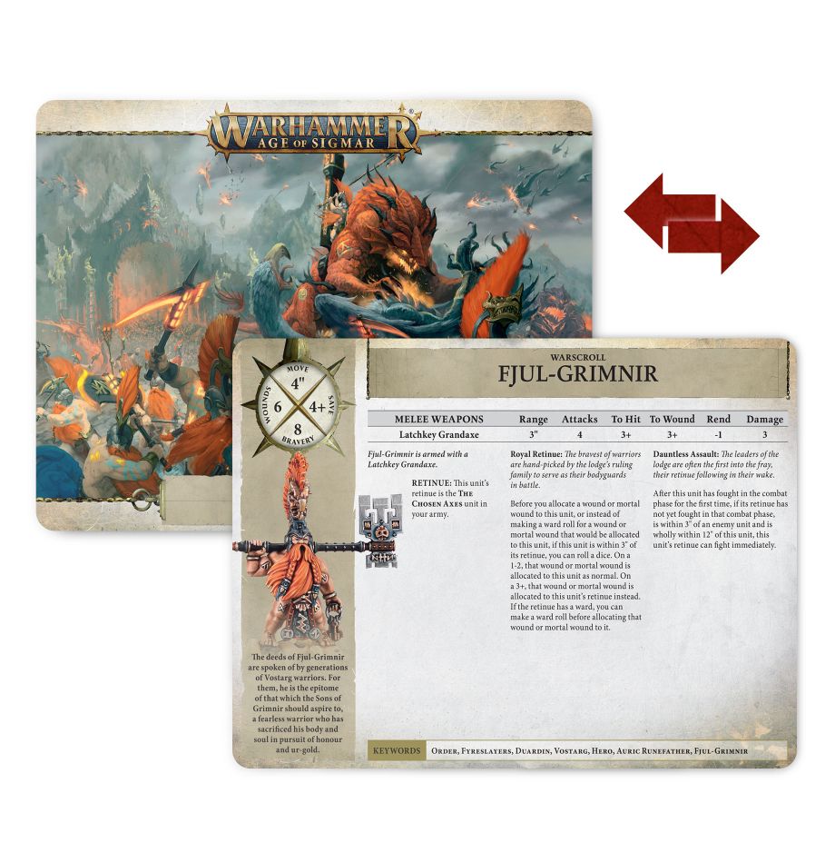 Warscroll Cards: Fyreslayers (ESP)