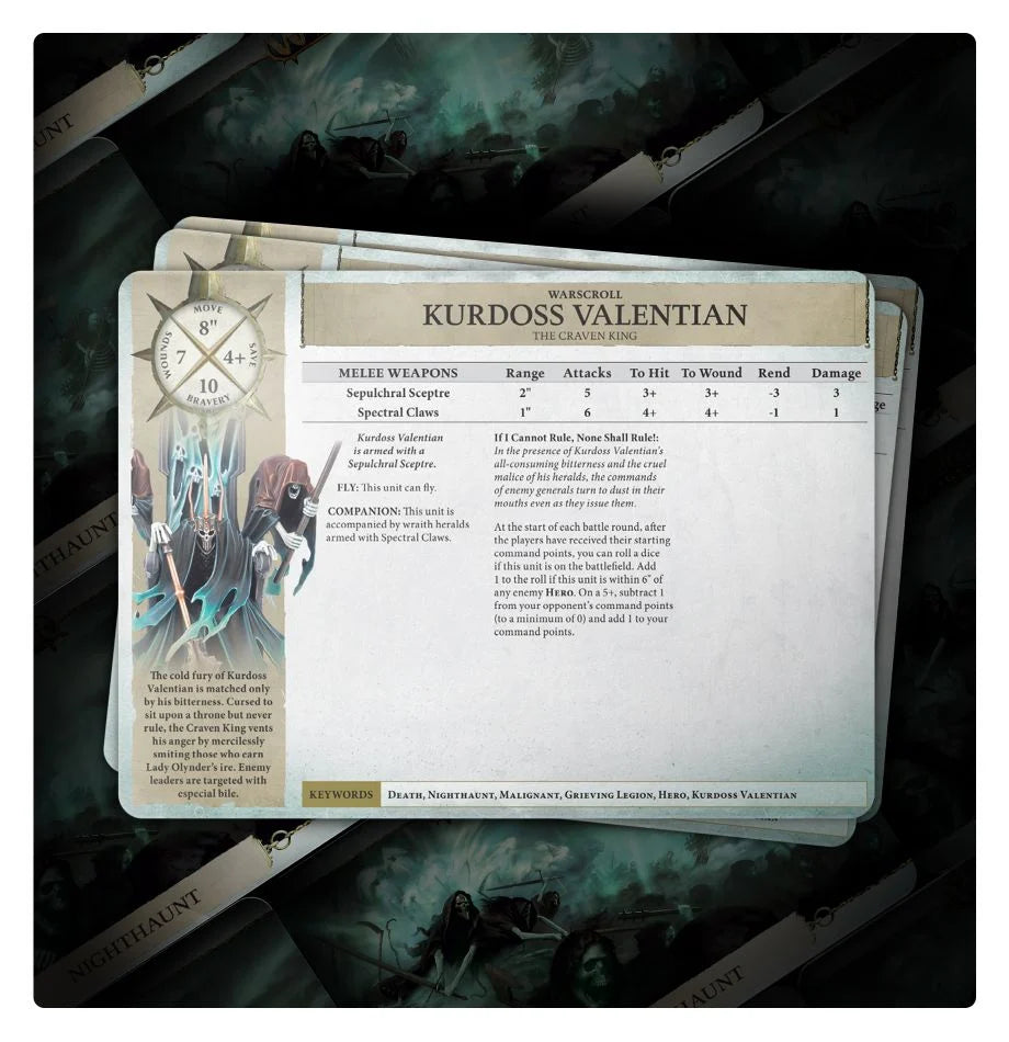 Warscroll Cards: Nighthaunt (ESP)