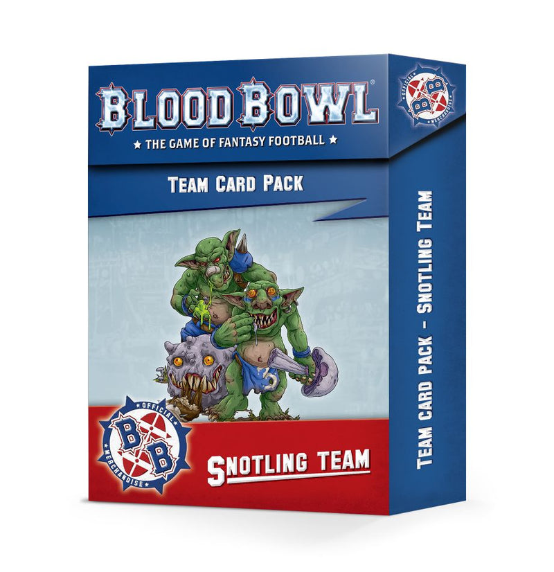 Pack de cartes de l'équipe Snotling de Blood Bowl