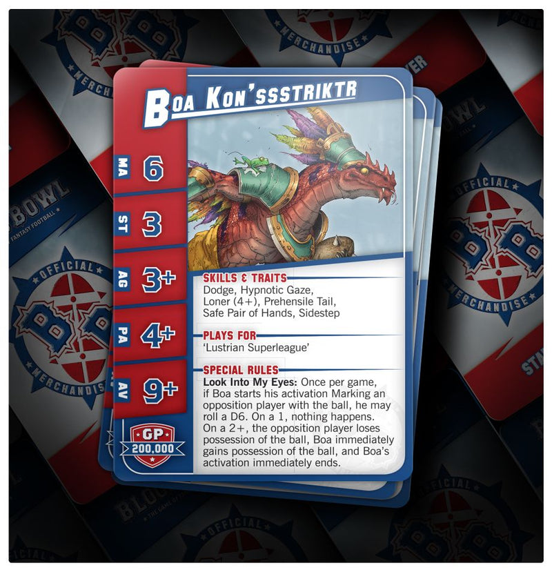 Blood Bowl Amazon Team Card Pack