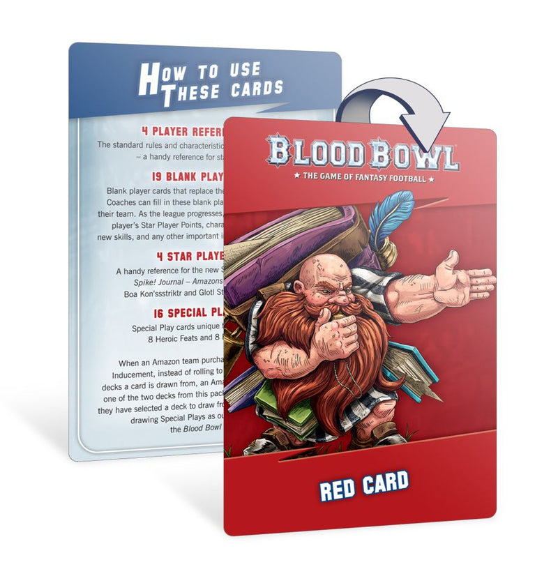 Pack de cartes de l'équipe Amazon Blood Bowl