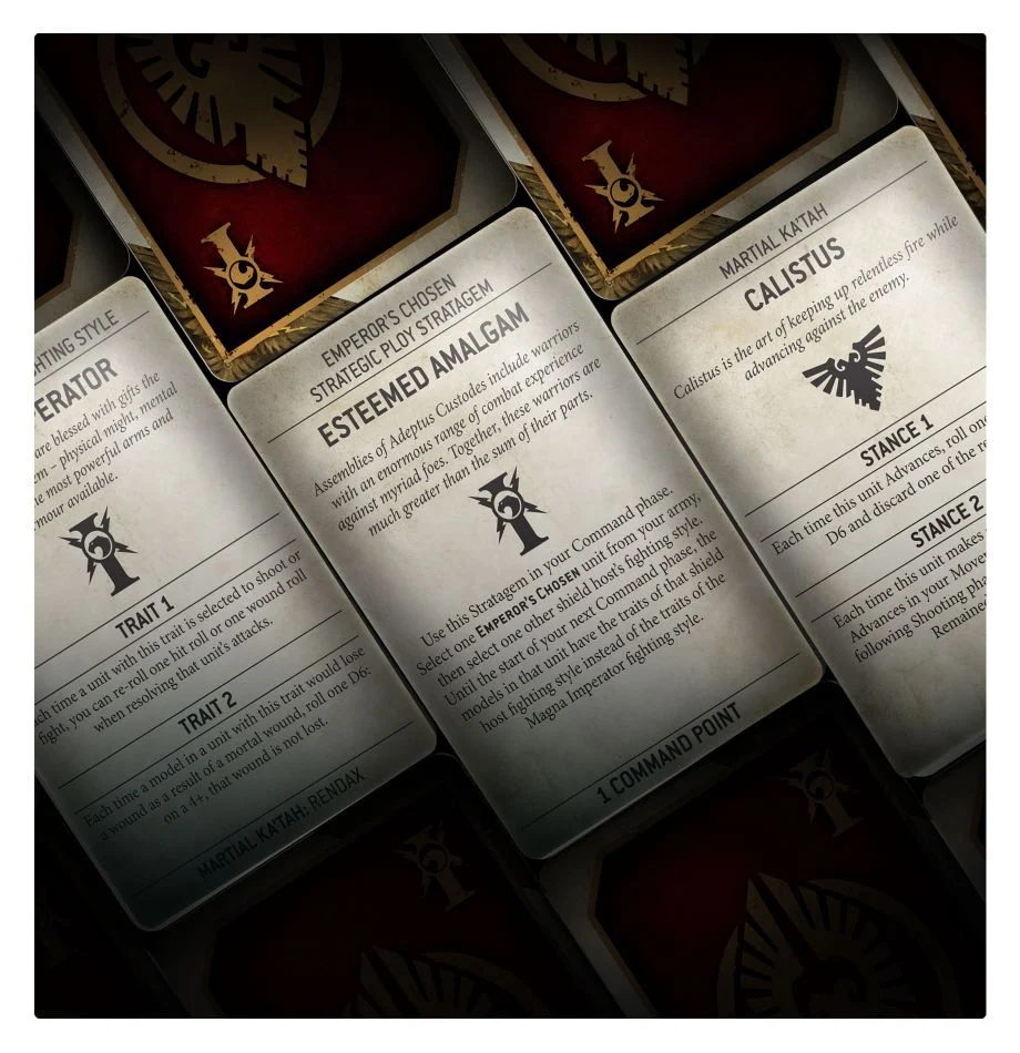 Datacards: Adeptus Custodes (Ingles)