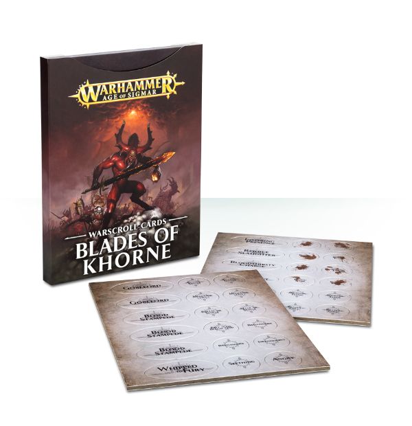 Cartas de Warscroll: Blades of Khorne (Español)