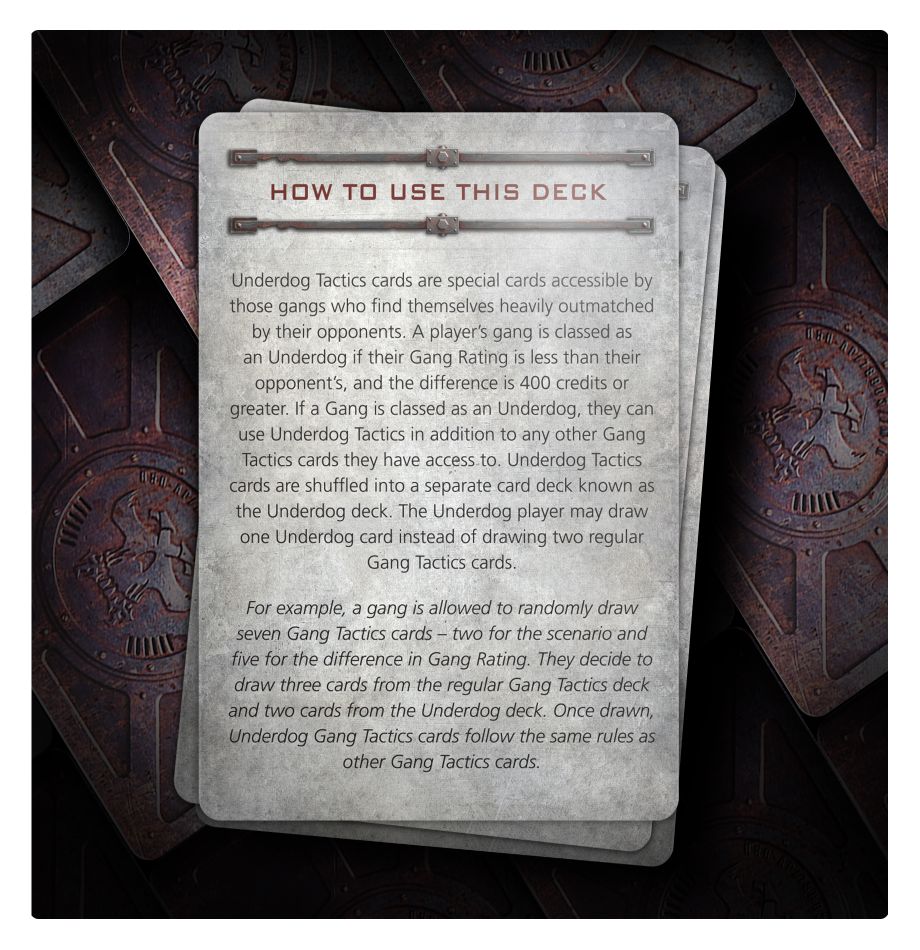 Necromunda: Underdog Card Pack