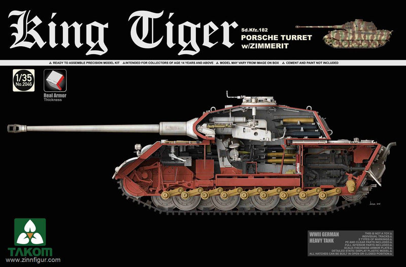 KING TIGER porch turret w/ zimmerit