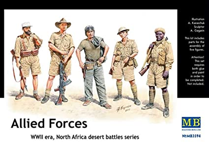Masterbox 1/35 Forces alliées époque Seconde Guerre mondiale, Afrique du Nord