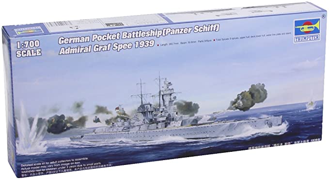 Trumpeter 1:700 German pocket admiral Graf Spee Battleship