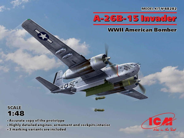 ICM 1:48 A-26B-15 Invader WW2 American Bomber