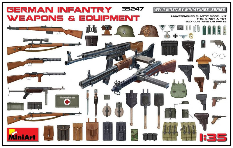 1:35 Armes et équipements d'infanterie allemande MiniArt