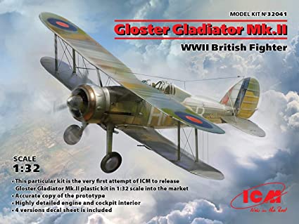 Gloster Gladiator WWII British Fighter 1:32