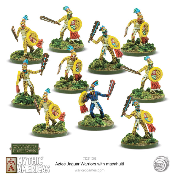 Warlords of Erehwon: Mythic Americas - Guerriers Jaguar avec Macuahuitl