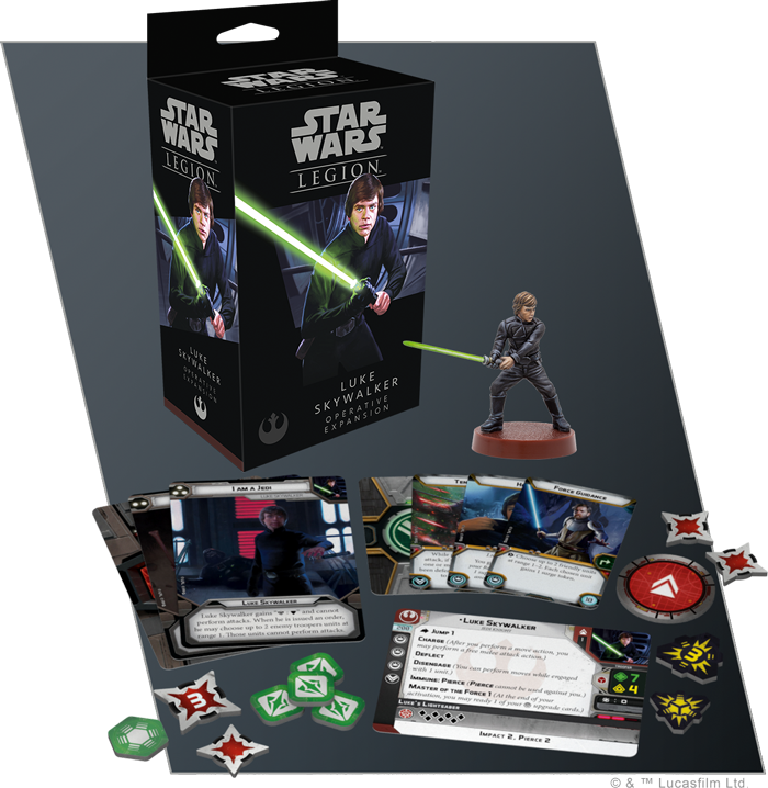 Star Wars Legion : extension opérationnelle de Luke Skywalker