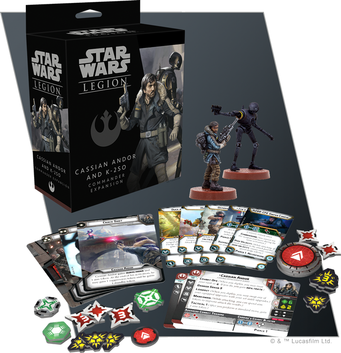 Star Wars: Legion: Cassian Andor and K-2S0 Commander Expansion