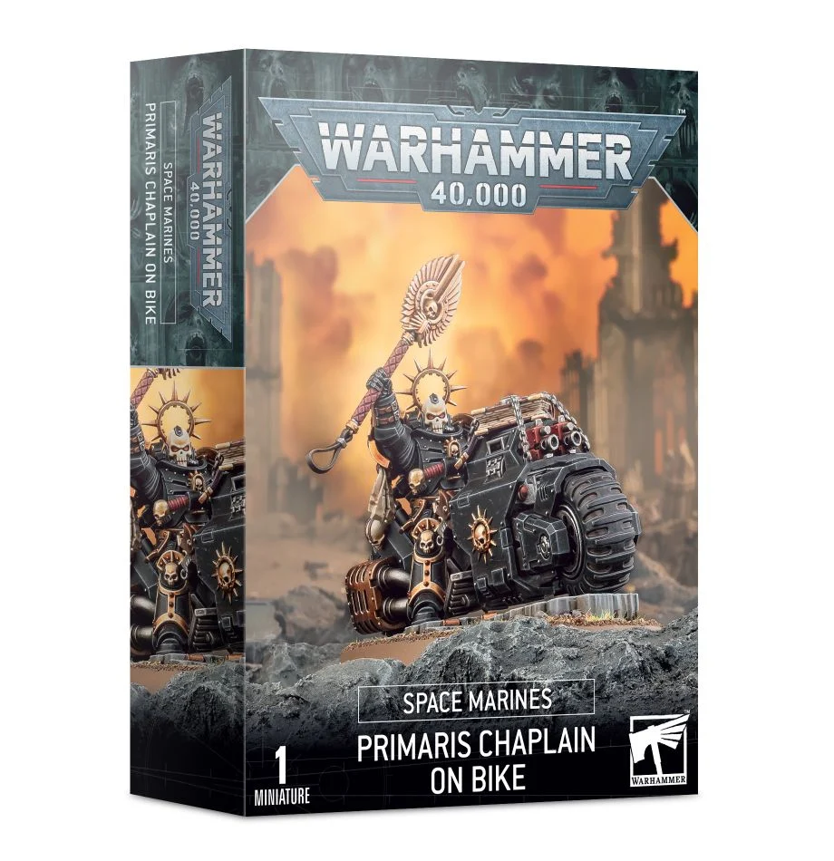 SPACE MARINES: Primaris Chaplain on Bike