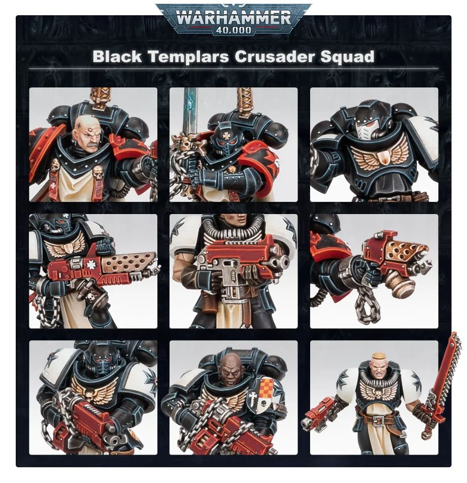 BLACK TEMPLARS. Primaris Crusader Squad