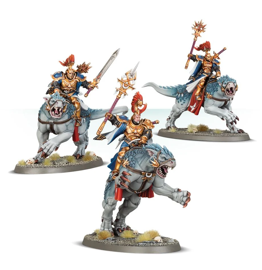 Stormcast Eternals Evocators on Celestial Dracolines