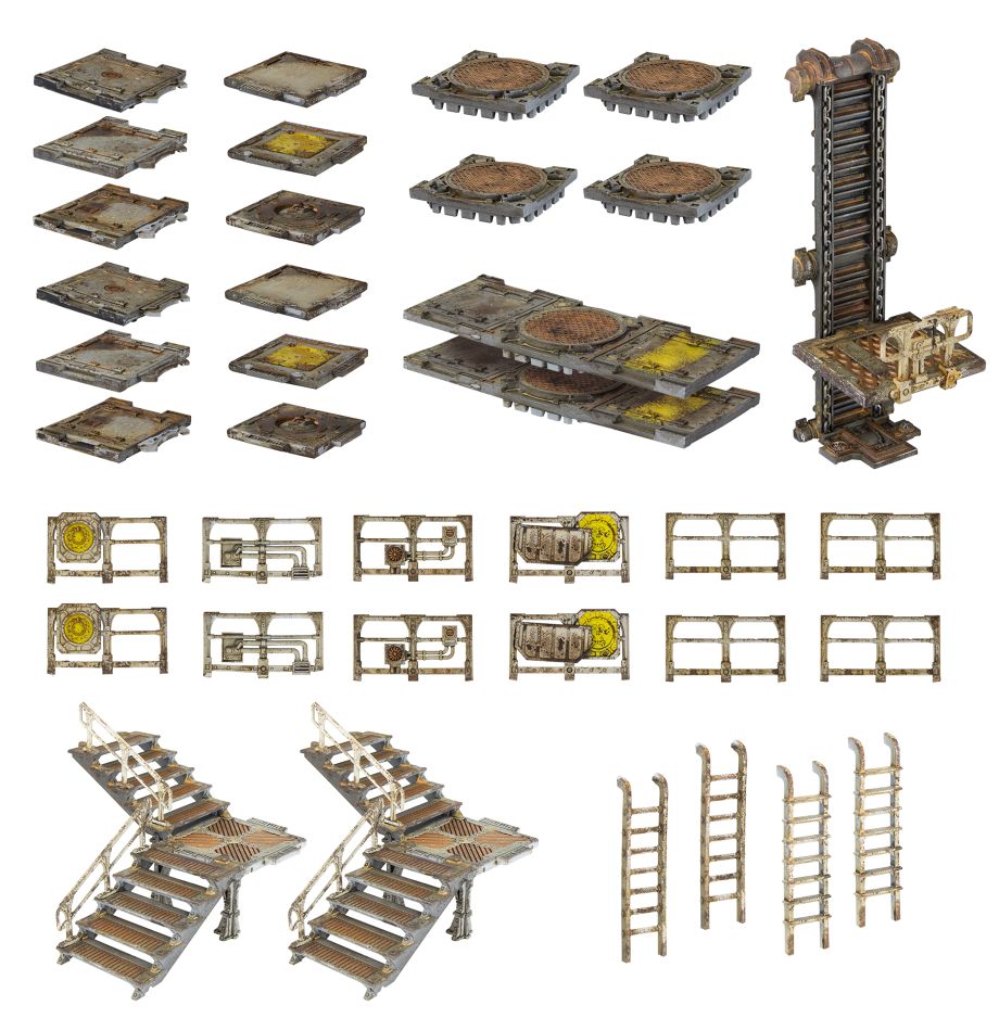 Necromunda Zone Mortalis Platforms and Stairs