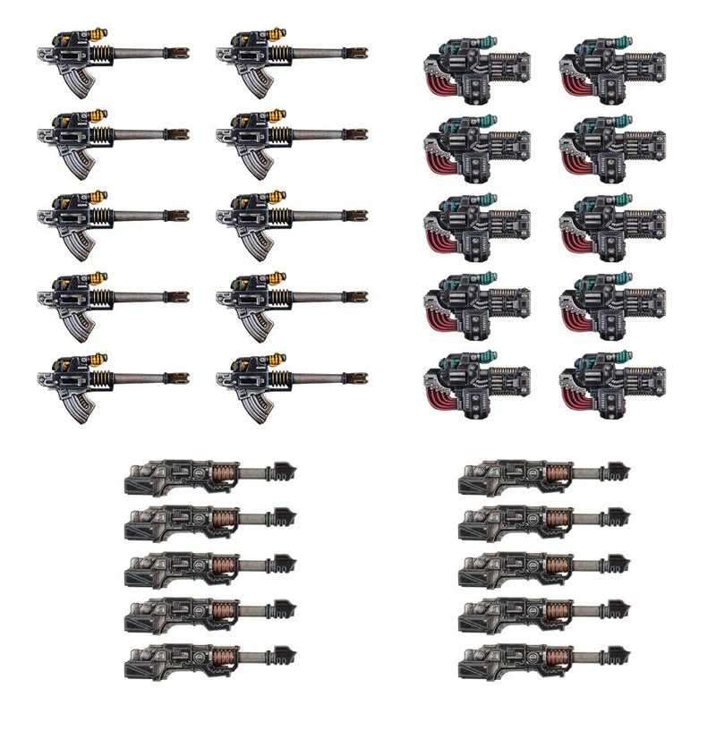 Heavy Weapons Upgrade Set – Volkite Culverins, Lascannons, and Autocannons