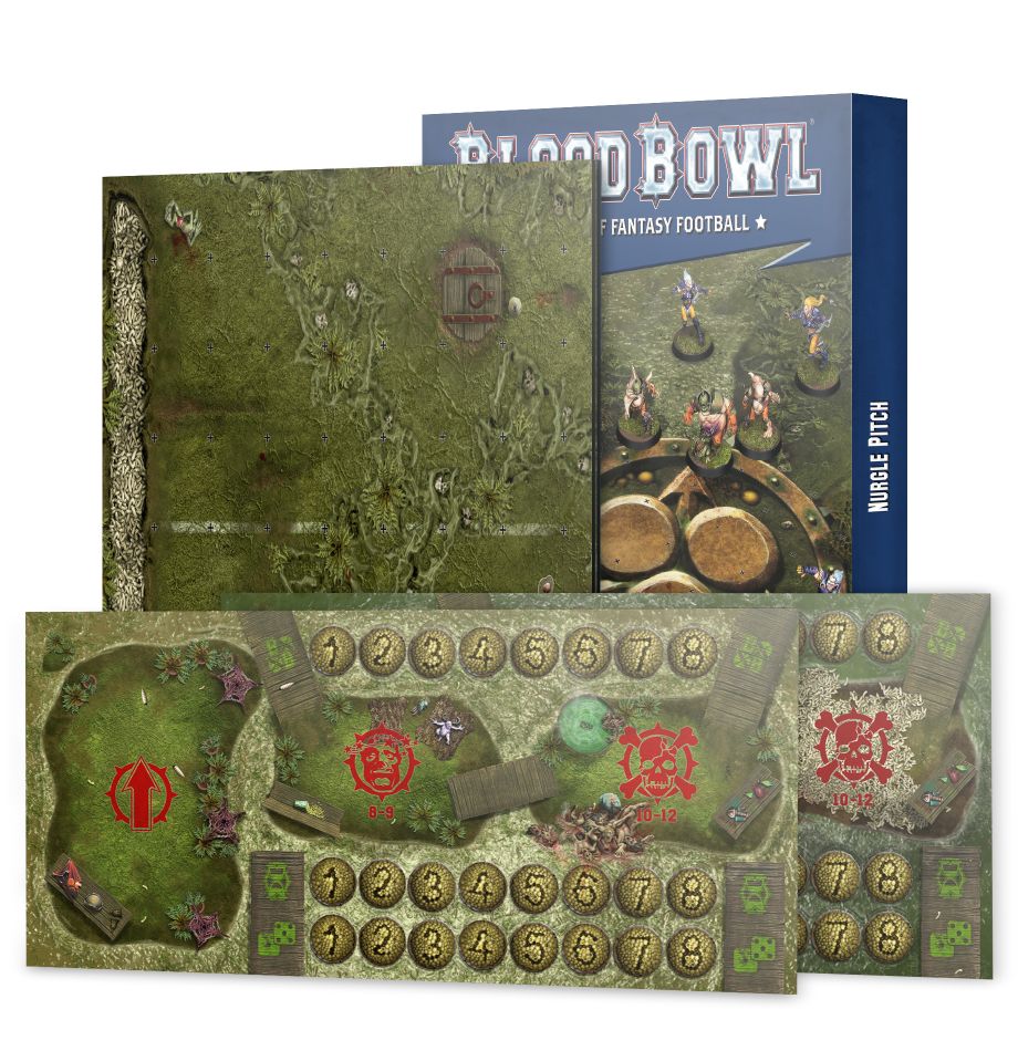 Nurgle Pitch – Double-sided Pitch and Dugouts Set
