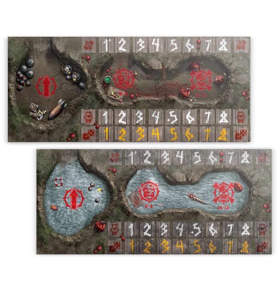 Goblin Pitch – Double-sided Pitch and Dugouts Set