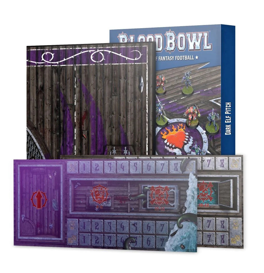 Dark Elf Team – Double-sided Pitch and Dugouts Set