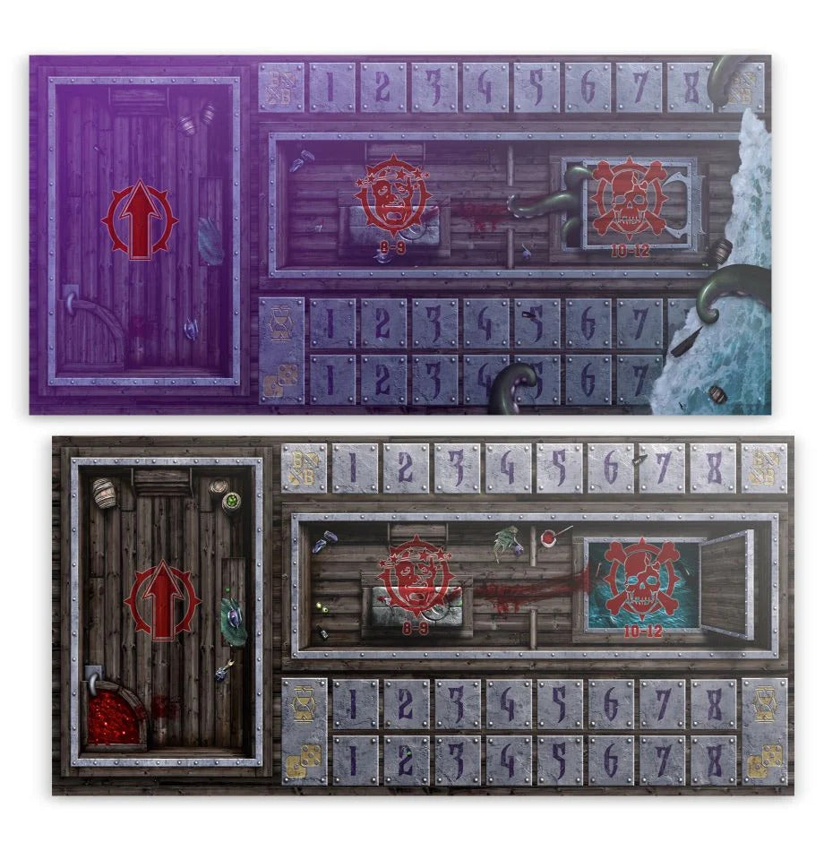 Dark Elf Team – Double-sided Pitch and Dugouts Set
