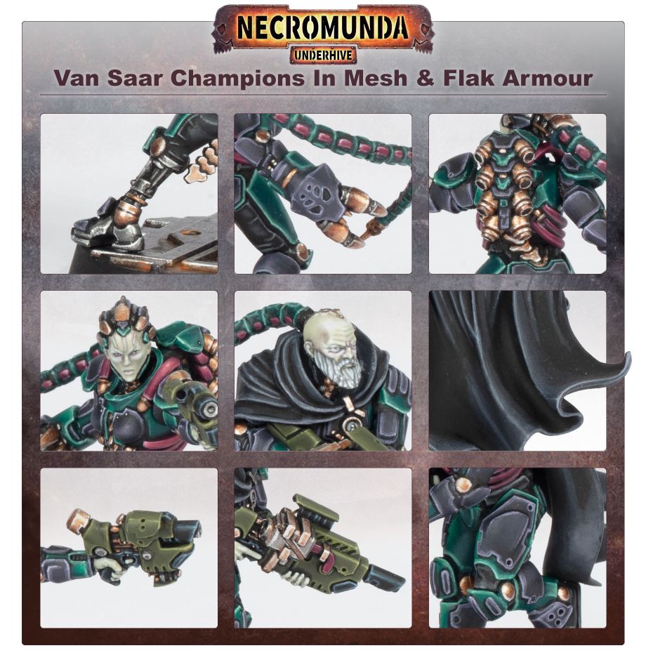 Van Saar Champions in Mesh and Flak Armour