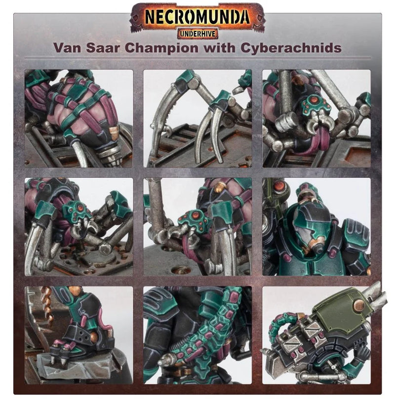 Van Saar Champion in Carapace Armor with Cyberachnids