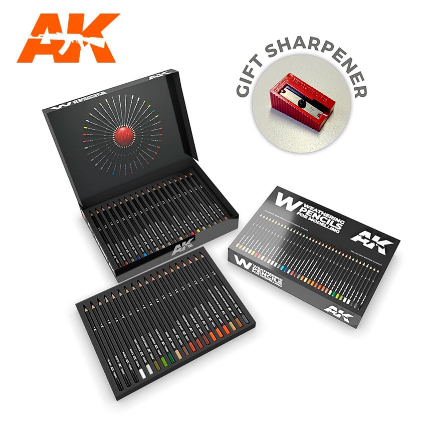 AK WEATHERING PENCILS: DELUXE EDITION BOX
