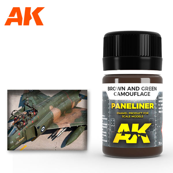 AK PANELINER FOR BROWN AND GREEN CAMOUFLAGE