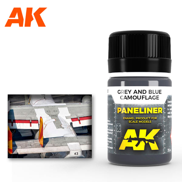 AK PANELINER FOR GRAY AND BLUE CAMOUFLAGE