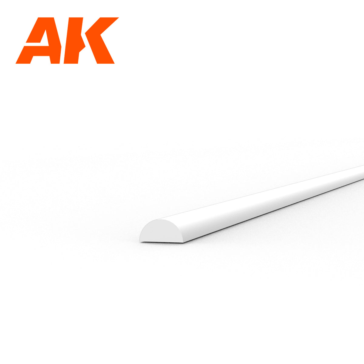 HALF CANE 1.00 X 350MM – STYRENE HALF CANE – (5 UNITS) AK6551