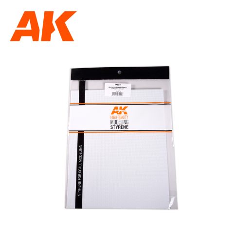 AK6581 Interactive Textured Styrene Sheet - pavement spike Brick Sheet 245 x 195 mm x 1 unit