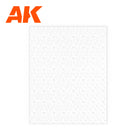 AK6581 Interactive Textured Styrene Sheet - pavement spike Brick Sheet 245 x 195 mm x 1 unit